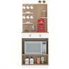 Mueble Auxiliar de Cocina Vekkahome 2 Puertas Café