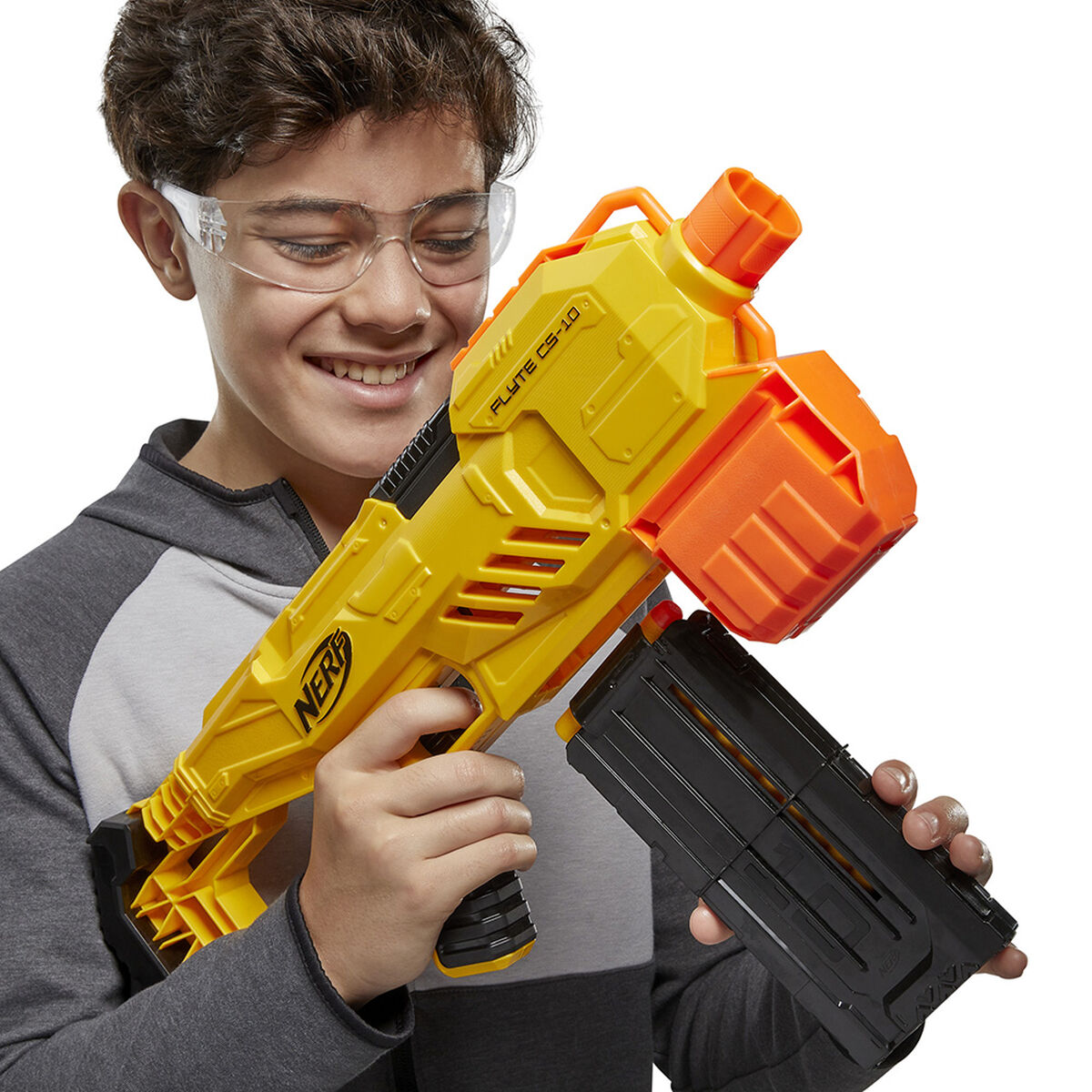 Lanzador Motorizado Nerf Alpha Strike Flyte CS-10 - 20 dardos
