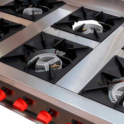 Imagen 2 del producto Anafe Ticgas 6 Quemadores Inox Gn