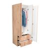 Closet Tuhome Austral 2 Cajones 3 Puertas Duna-Blanco