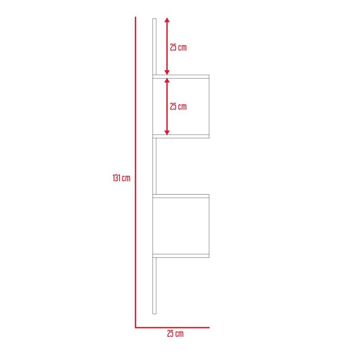 Repisa Escalera TuHome Rosset Wengue