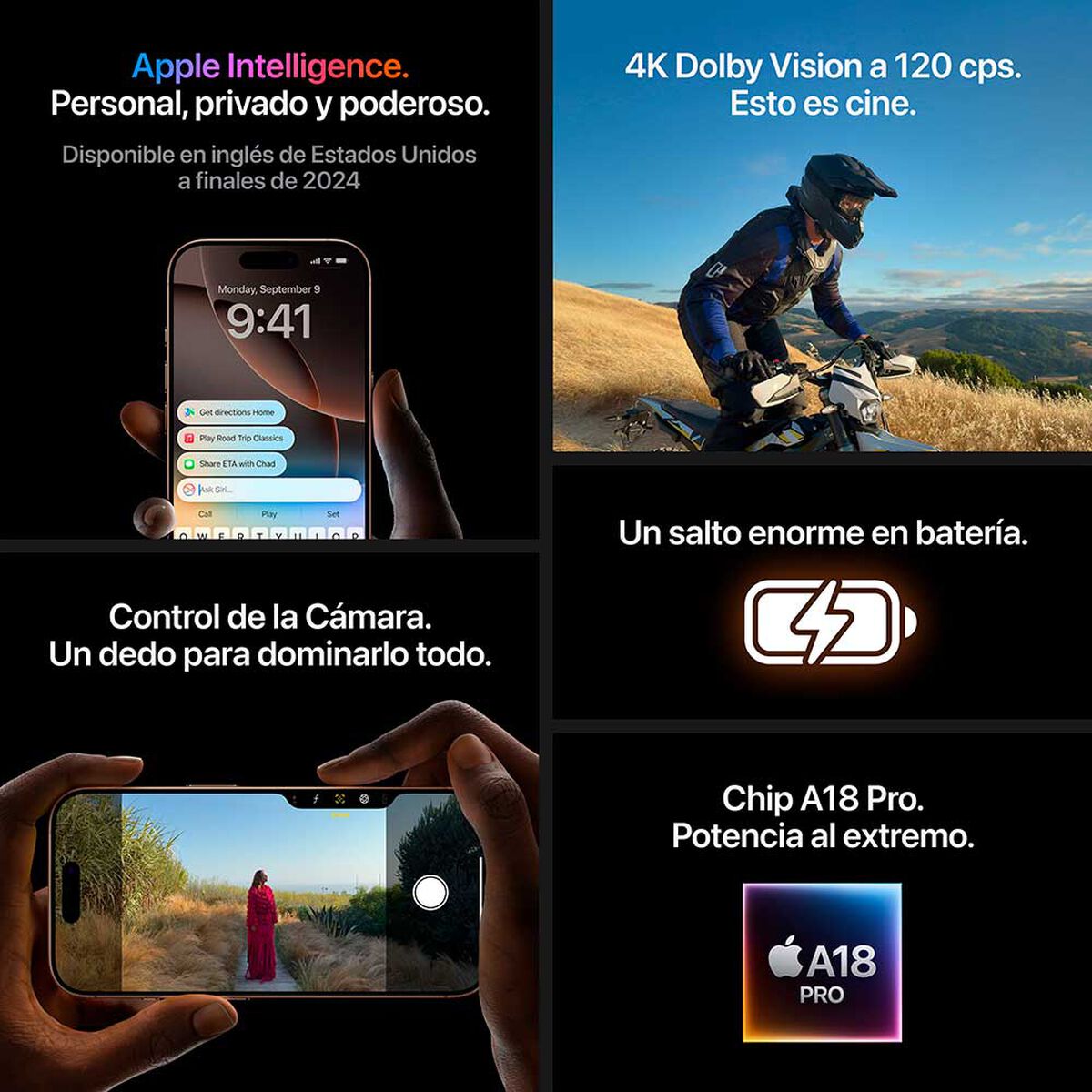 Apple Smartphone iPhone 16 Pro Max 256GB Blanco 6,9" Liberado