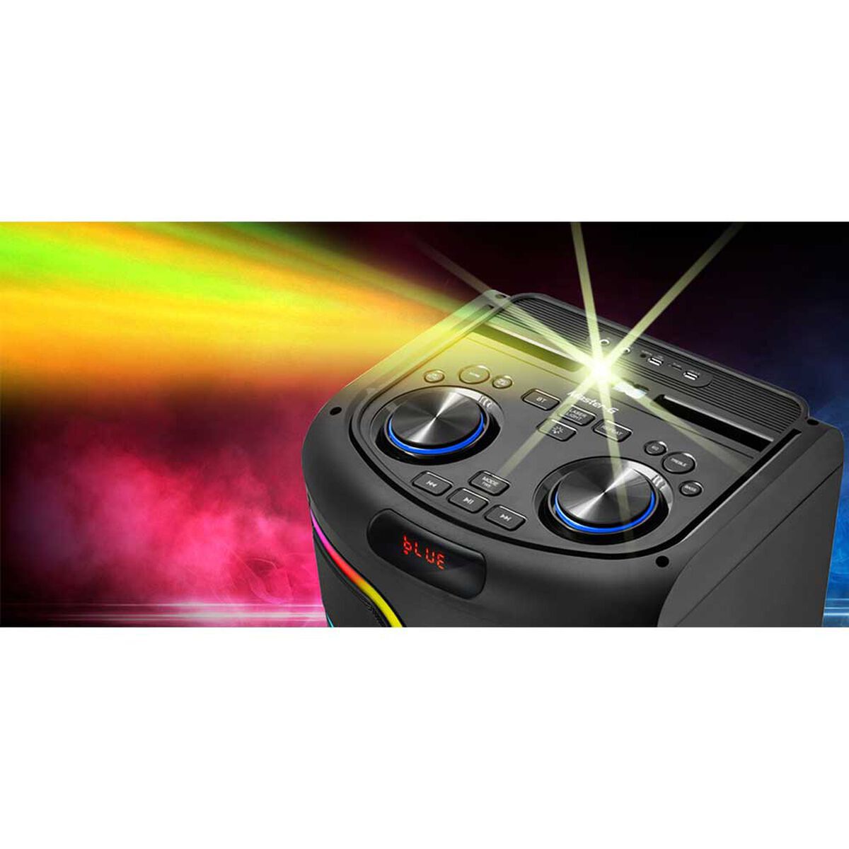 Minicomponente L&aacute;ser Master-G MG Supernova Karaoke Negro