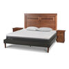 Cama Europea CIC 2 Plazas Ortopedic Advance + Respaldo Milan + 2 Veladores + Almohadas Viscoel&aacute;sticas