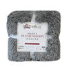 Manta Plush Sherpi Deluxe 127X152 Gris