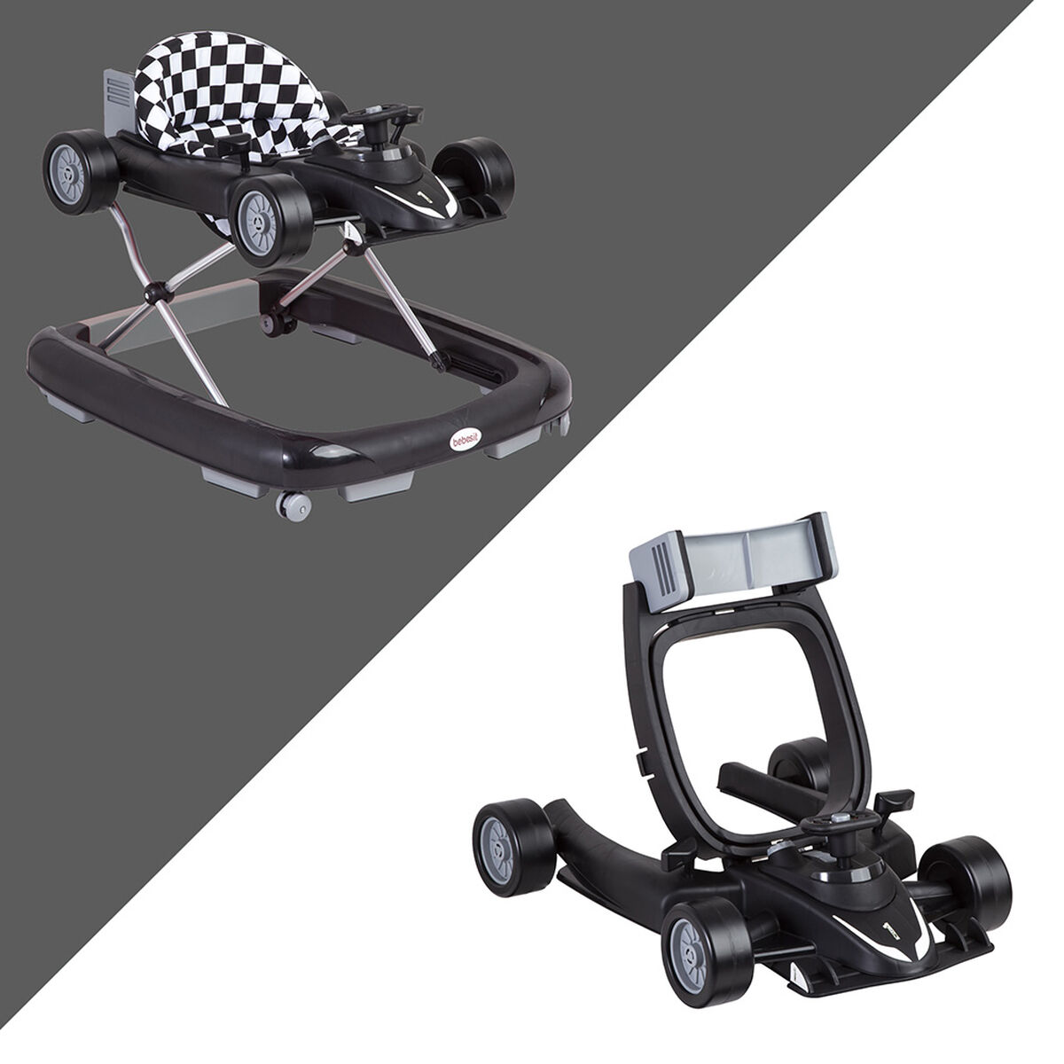 Andador y Caminador Seat & Walk Negro Bebesit