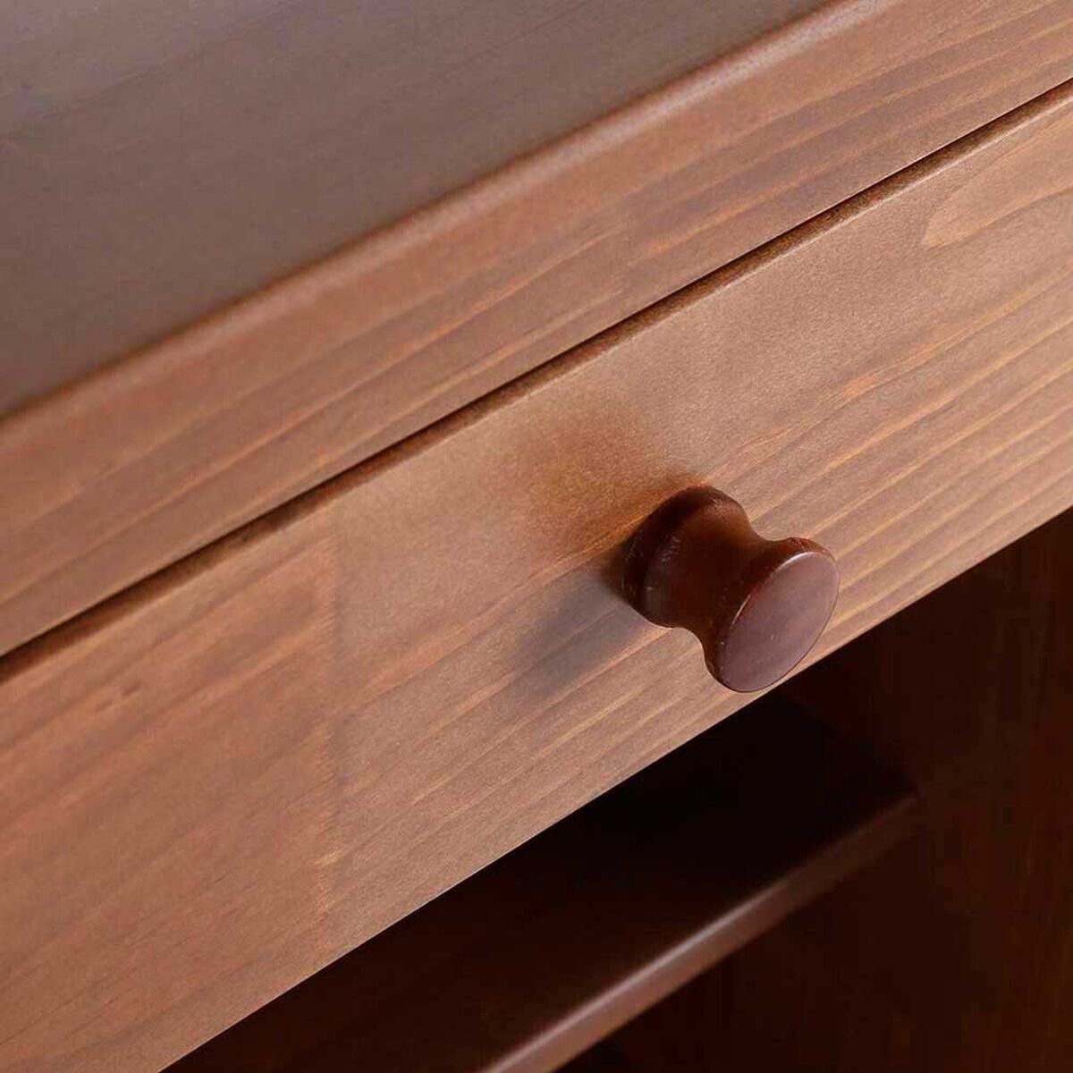 Cama Europea Rosen 1,5 Plazas Indie + Respaldo + Velador Ferrera