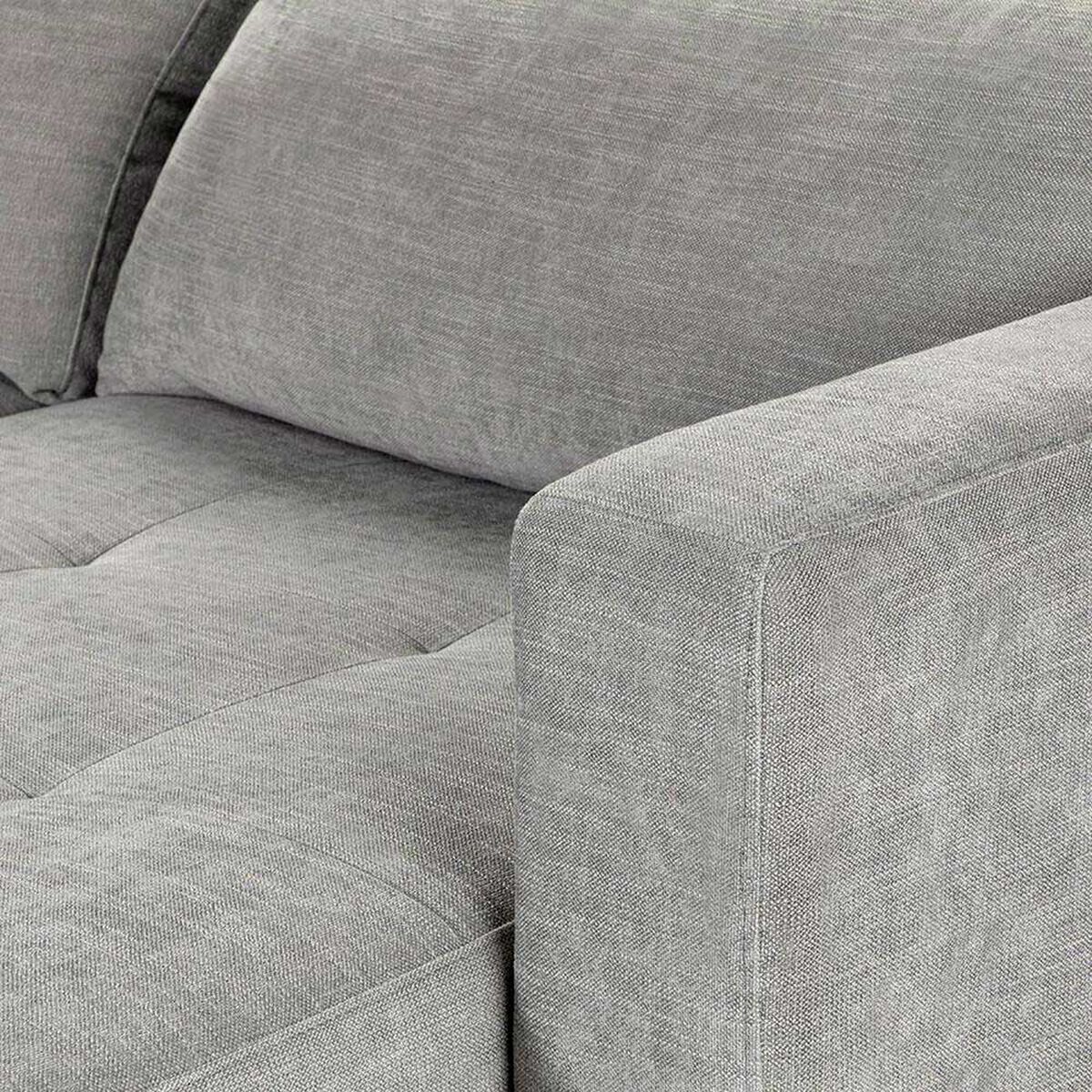 Sof&aacute; Seccional Derecho Rosen Copeland 3 Cuerpos Gris