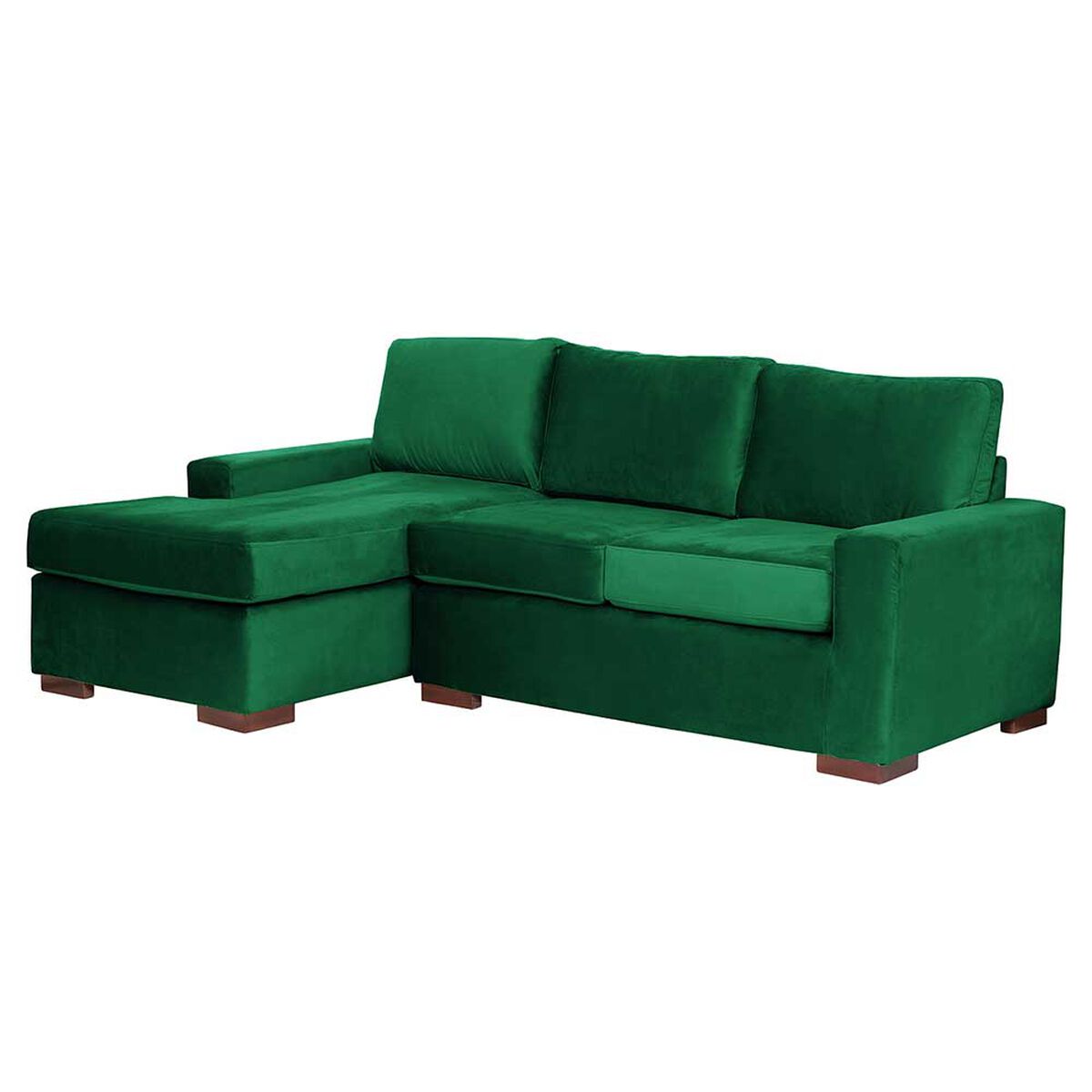 Sof&aacute; Seccional Izquierdo Latam Home Livorno 3 Cuerpos Verde