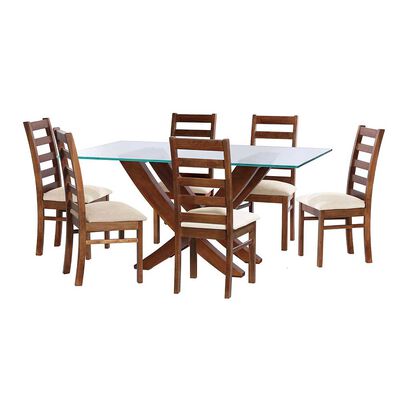Juego de Comedor Latam Home Alicante 6 Sillas Blanco