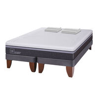 Cama Europea CIC Base Dividida King Ortopedic Advance + Almohadas