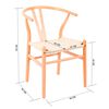 Pack de 2 Sillas Novahus Wishbone Natural
