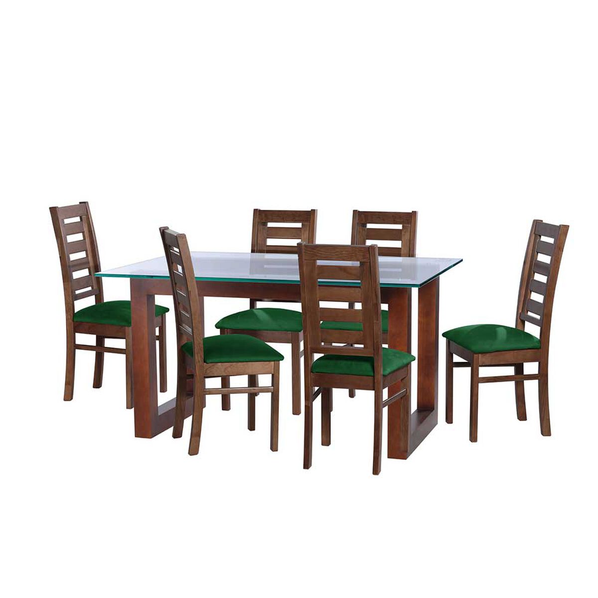 Juego de Comedor Latam Home Pamplona Granada 6 Sillas Lino Blanco
