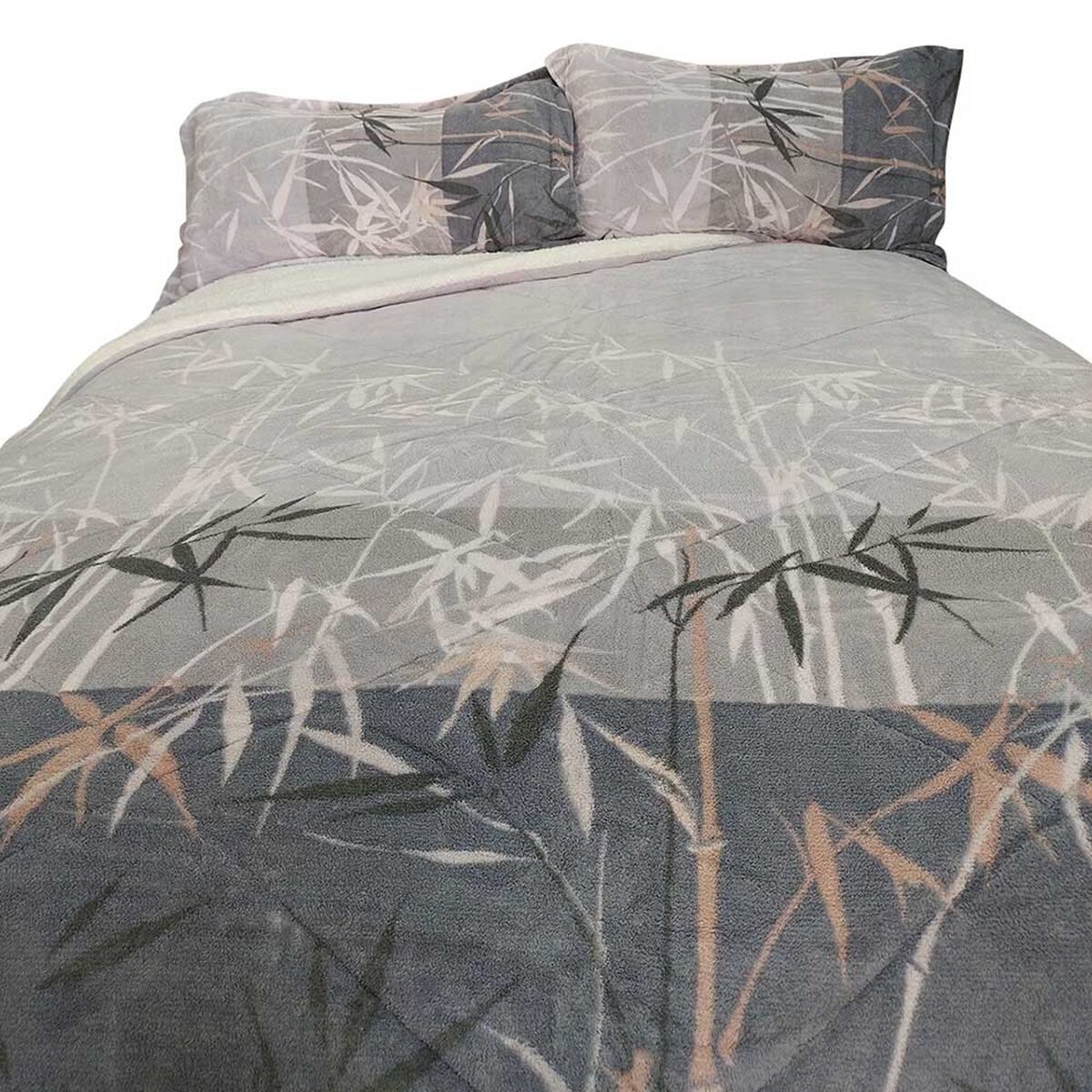 Plumón Coral Estampado Illusions 2 Plazas Bamboo