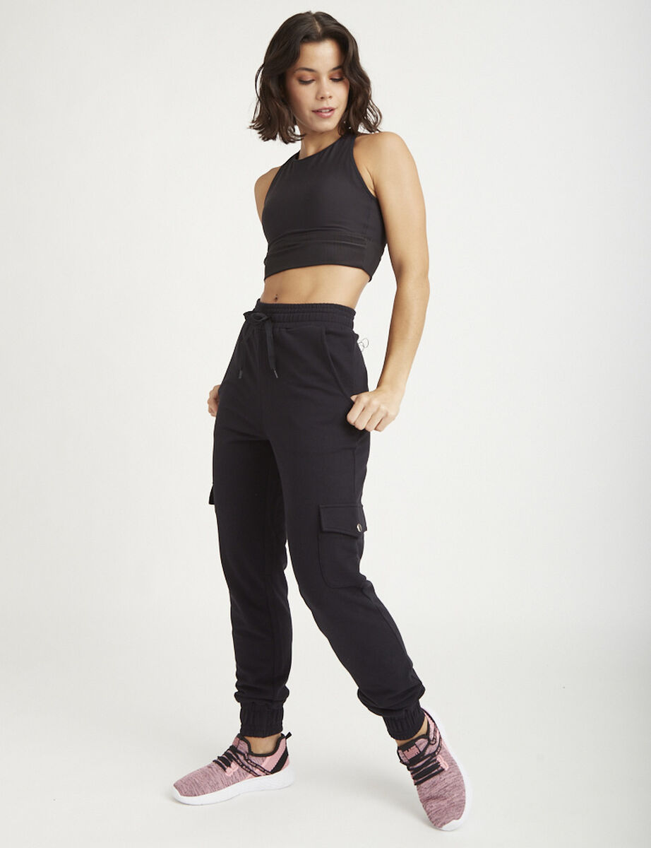 Pantalón De Buzo Deportivo Mujer Black County