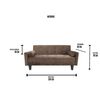 Sofá Cama Deco Class Esparta 3 Cuerpos Café