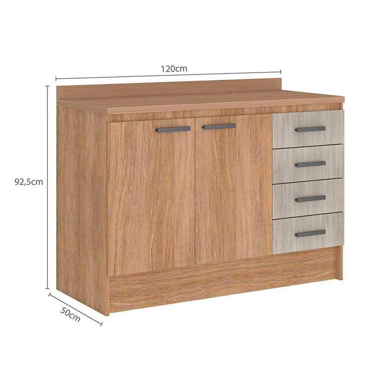 Mueble de Cocina Base Vekkahome Mia Caf&eacute;