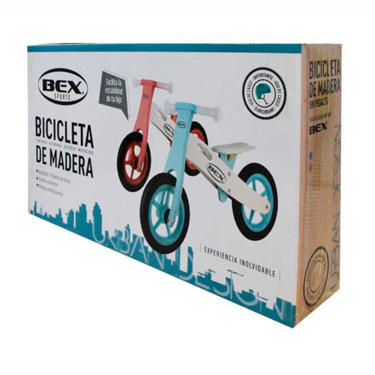 Bicicleta de Equilibrio BEX de Madera Rosado BCI001