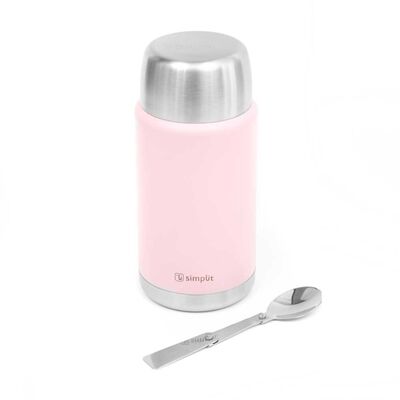 Termo de Comida Simplit Acero Inox 750 ml Rosado