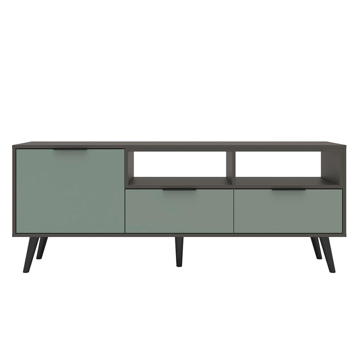 Rack TV Onessta Lisboa  Hasta 65" Grafito Verde