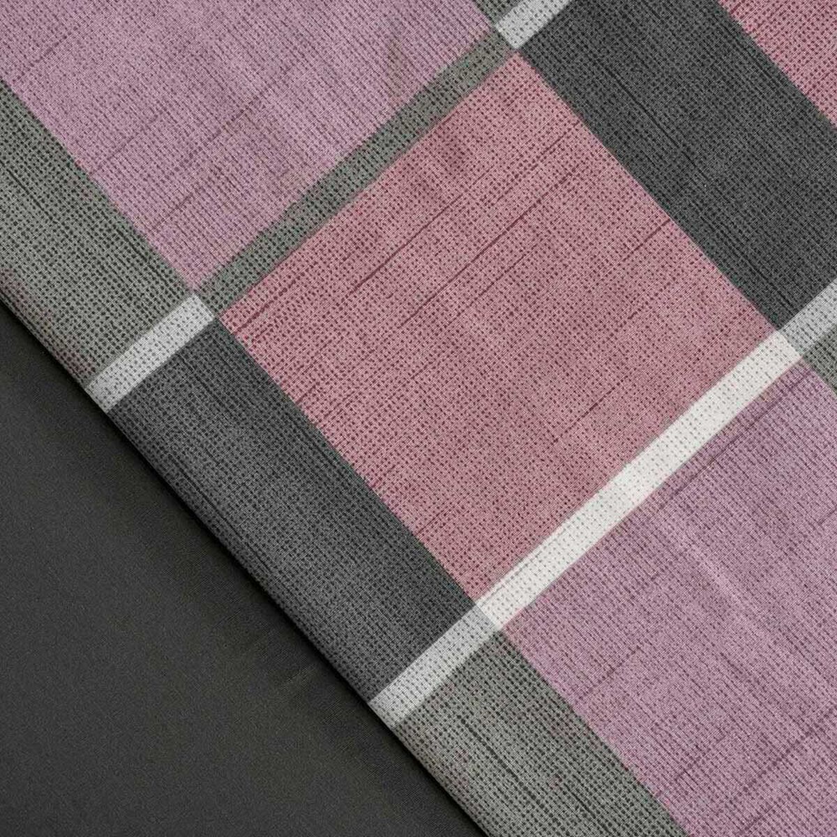 Juego de S&aacute;banas Cannon 200 Hilos 2 Plazas Check Rosa