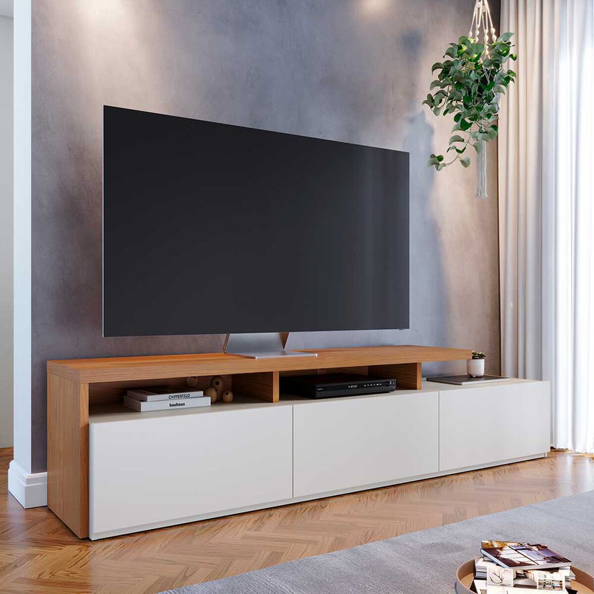 Rack Di Poretti Logan 70" Blanco