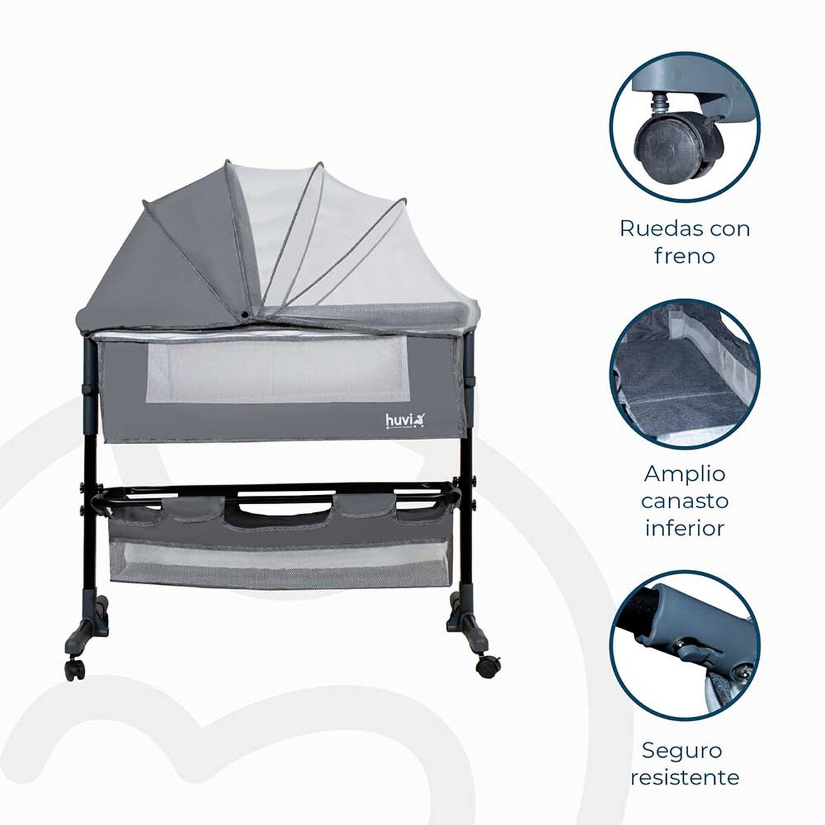 Cuna Cozy Gris Bebesit