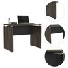 Escritorio Recto TuHome Home Office Negro Soft Coñac