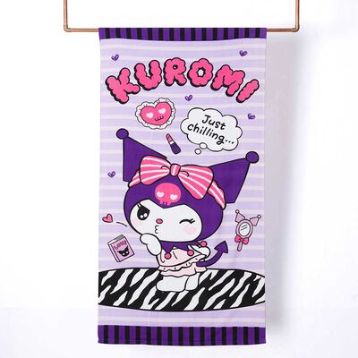 Toalla de Playa Infantil Sanrio Kuromi Cebra 70 x 140 cm