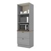 Mueble de Cocina Home Mobili Americana 2 Cajones 2 Puertas Gris