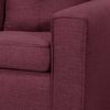Juego de Living Black Factory Ranger Sofá 3 Cuerpos + Dos Sillones 1 Cuerpo Burdeo