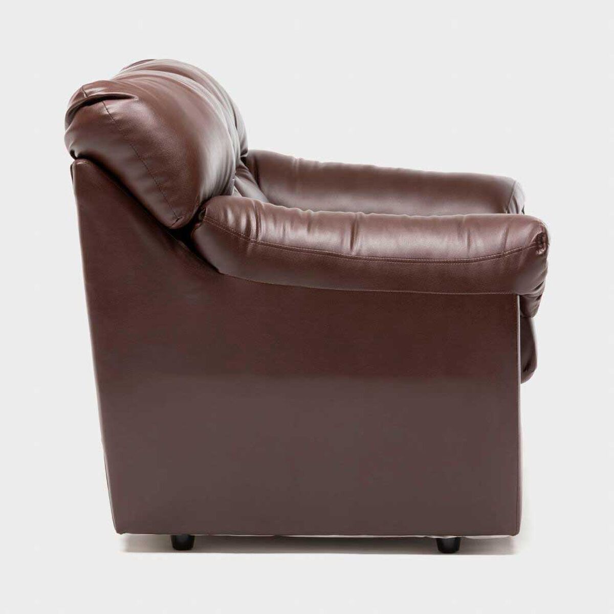 Juego de Living Cabsur Zeus Sofá 3 Cuerpos + Sofá 2 Cuerpos PU Café