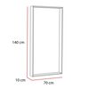 Espejo TuHome Trento Wengue 140x70 Cm