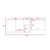 Mueble de Cocina TuHome Gina 2 Puertas Blanco Wengue