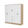 Clóset CIC Maipo Olmo Blanco 6 Puertas 3 Cajones