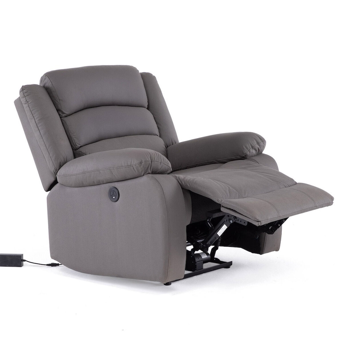 Bergere Reclinable Daniels New Praga  1 Cuerpos Gris
