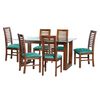 Juego de Comedor Latam Home Pamplona Girona 6 Sillas Lino Beige