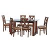 Juego de Comedor Latam Home Pamplona Segovia 6 Sillas Velvet Pistacho