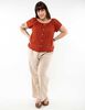 Blusa Botones Manga Corta Mujer Extralindas