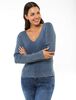 Sweater Cuello V Mujer Zibel