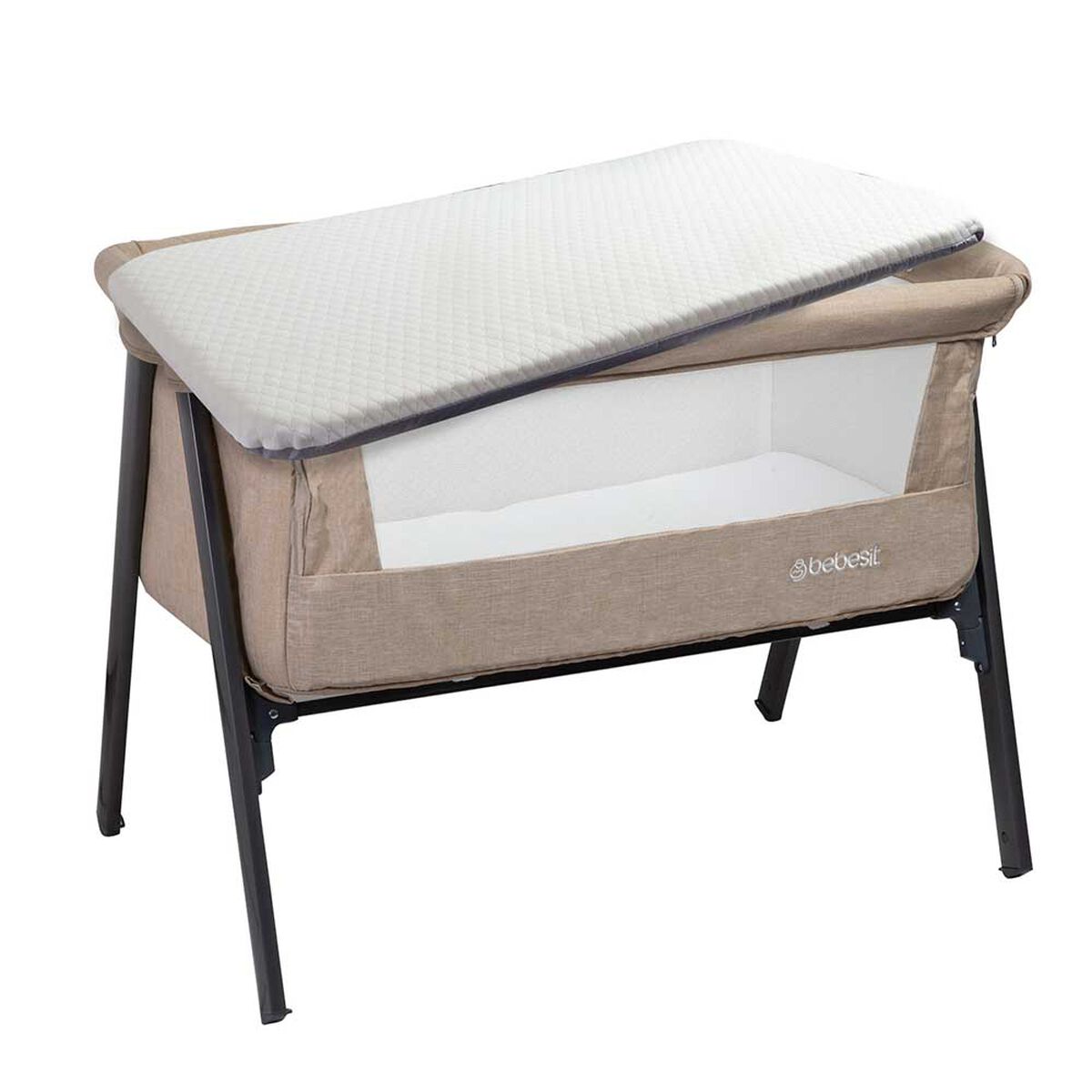 Cuna Colecho Bebe Easy con Bolso Beige Bebesit