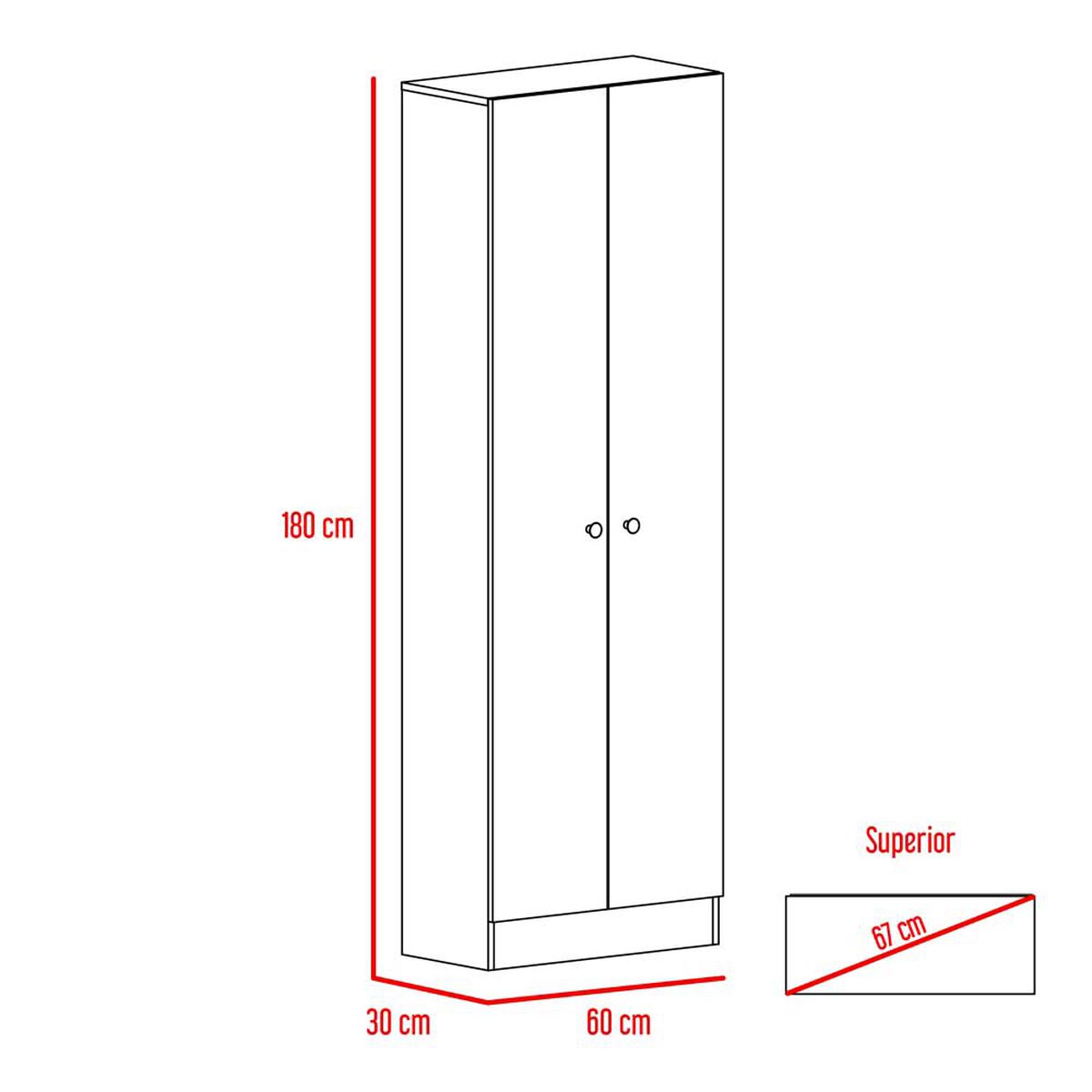 Combo Mueble Microondas + Barra de Cocina + Optimizador TuHome Kitchen Rovere Blanco