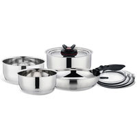 Batería de Cocina Zibel 9 Piezas Acero