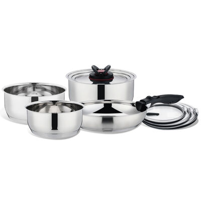 Batería de Cocina Zibel 9 Piezas Acero