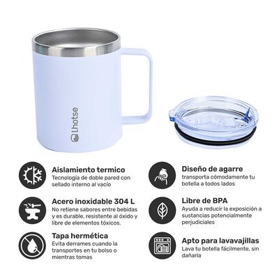 Imagen 2 del producto Taza Térmica Lhotse Camping 350 ml Blanco