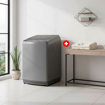 Combo Lavadora Autom&aacute;tica Midea 17,5 kg + Calientacama Kioto 2 Plazas