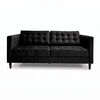 Sof&aacute; Muebles MPR Siena 2 Cuerpos Negro