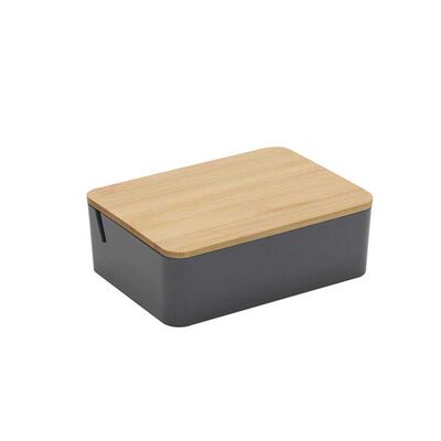 Imagen 2 del producto Espejo de Mesa Madera con Alhajero Vgo 15 x 5 cm Gris