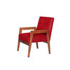 Sitial Latam Home Munich Cuero 1 Cuerpo Rojo