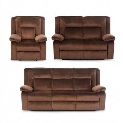 Juego de Living Reclinable CIC Amberes 3C+2C+1C Caf&eacute;